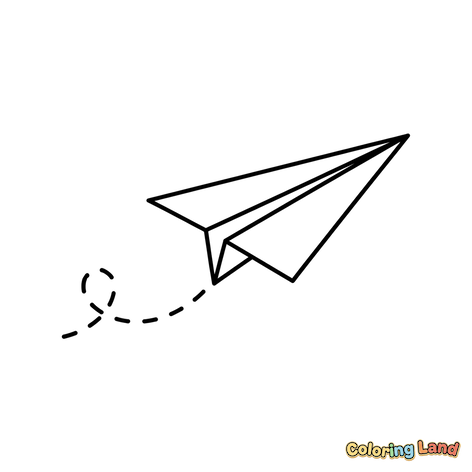 Papierflugzeug Flugbahn