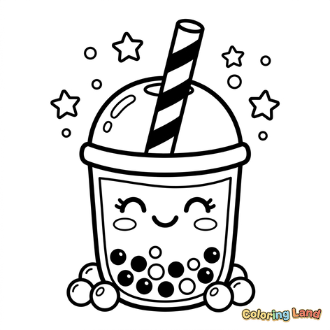 Søt Kawaii Bubble Tea