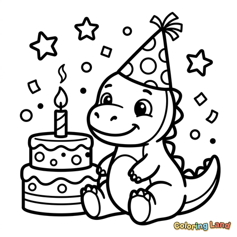 Baby-dinosaur bursdagsfest