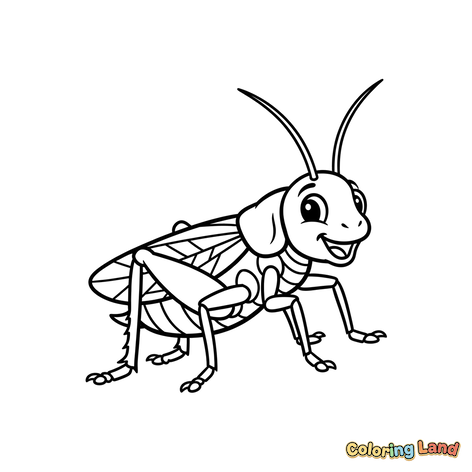 Amigable saltamontes saltarín