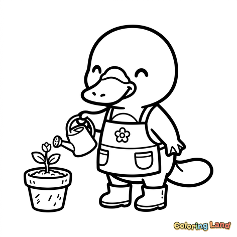 Platipus Berkebun