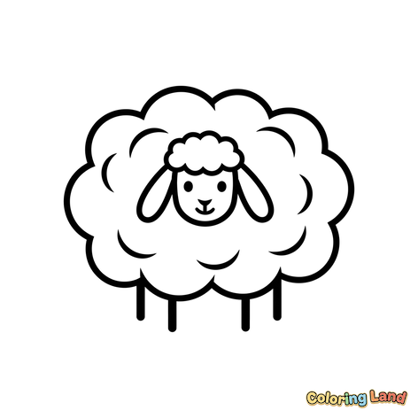 Schattig Pluizig Schaap