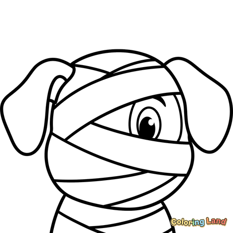 Mignon Chien Momie en Costume