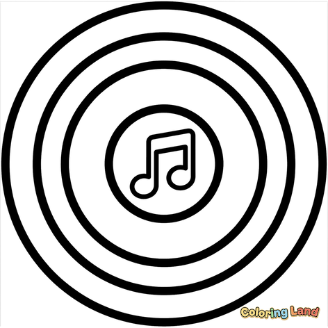 Nota Musical com Ondas Sonoras