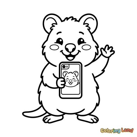 Hamster Lucu sedang Selfie