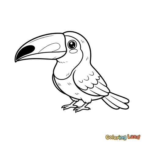 Uccello Tucano Amichevole