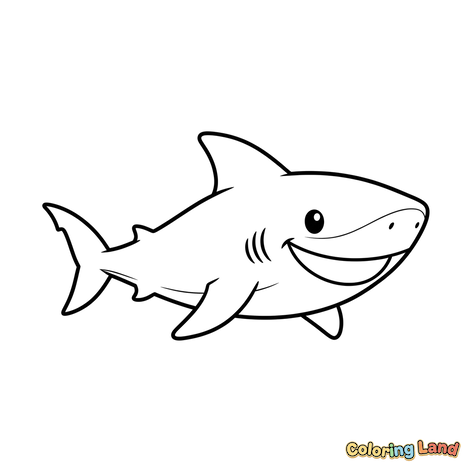 Tiburón Amigable y Sonriente