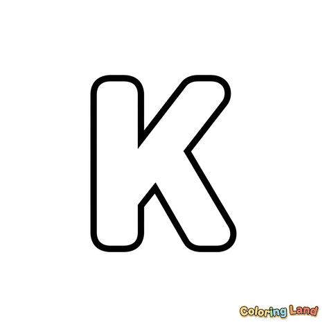 Capital Letter K Bubble Font