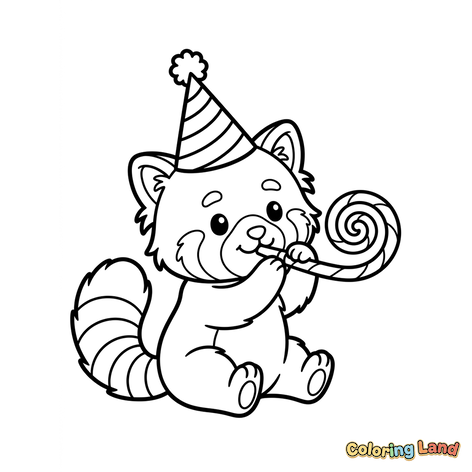 Party Panda with Lollipop