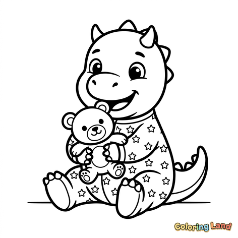Babydrage med bamse