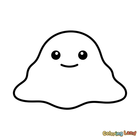 Happy Blob Character