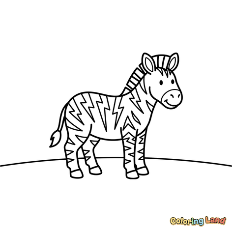 Urocza zebra w paski