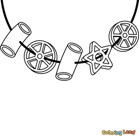 Ghirlandă cu Forme de Paste