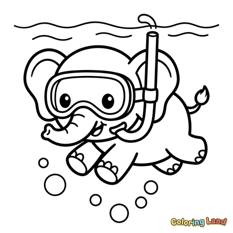 Elefant Bebeluș Scafandru