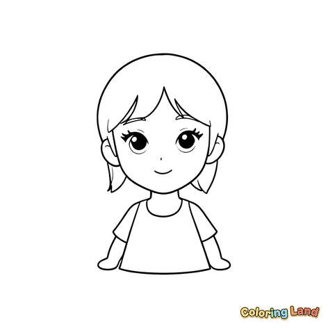 Personaggio di Bambina Felice e Giovane