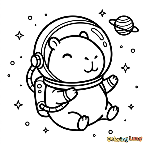 Astronaut Hamster in Space