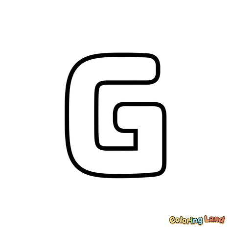 Boble-bokstav G for barn