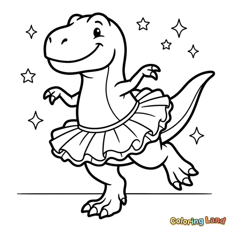 T-Rex Balerina Menari