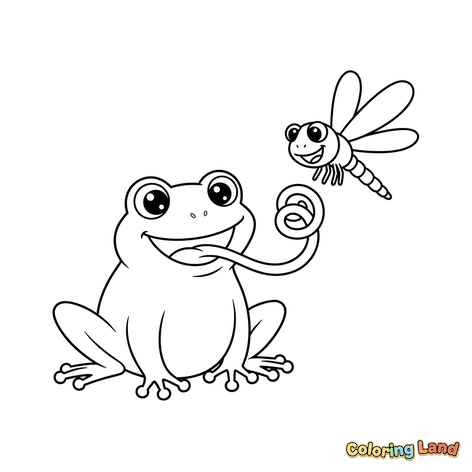 Momento Feliz de Sapo e Libélula