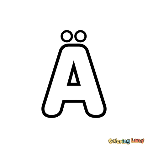 Letra Mayúscula Ä con Umlaut