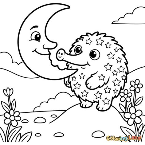 Lune Amicale et Créature Étoilée