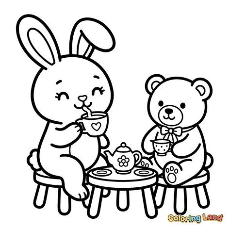 Le Goûter du Lapin et de l'Ours