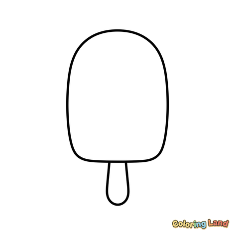 Paleta de helado en un palo