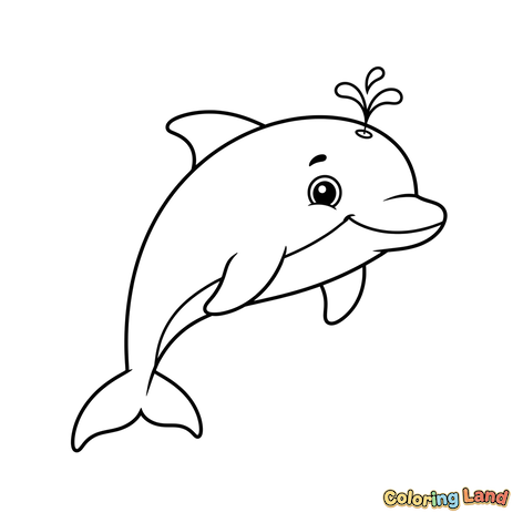 Delfín Feliz con Chorro de Agua