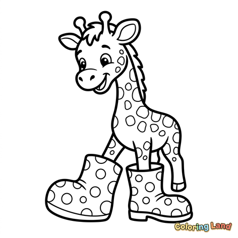 Bebê Girafa de Galochas