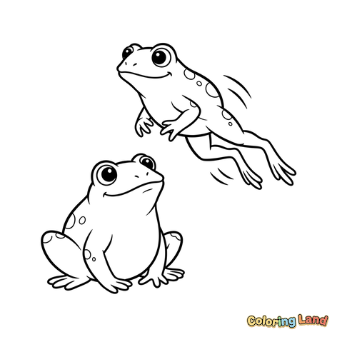 Katak Melompat dan Duduk