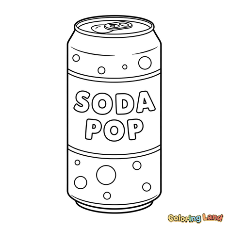 Lata de Refrigerante Soda Pop