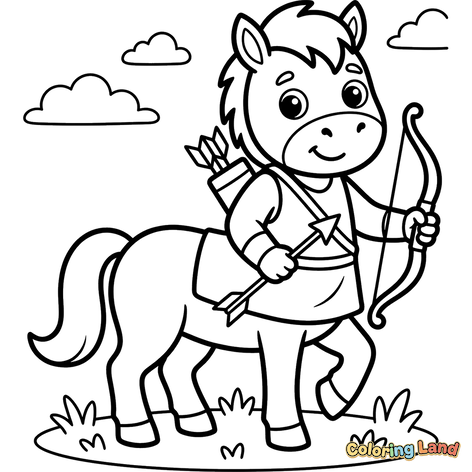 Leuke Centaur Boogschutter met Pijl en Boog