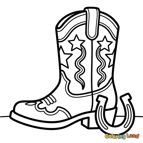 Cowboylaars met Hoefijzer