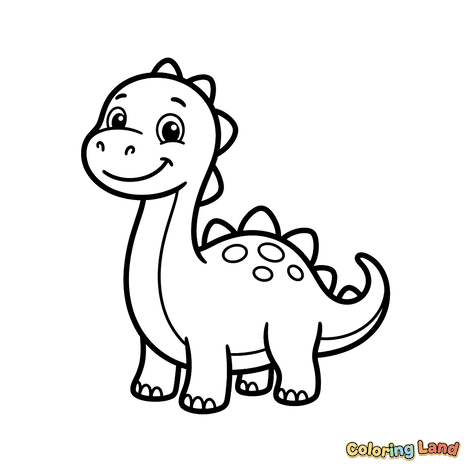 Süßer Baby-Brachiosaurus