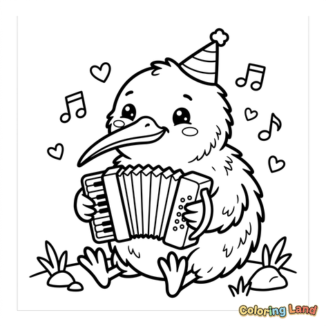 Musical Baby Bird with Accordion