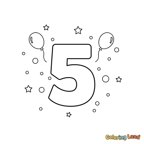 Number Five Party Celebration