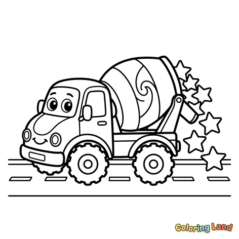Happy Cement Mixer Truck