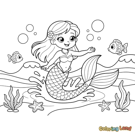 Sirena Feliz y Sus Amigos del Océano