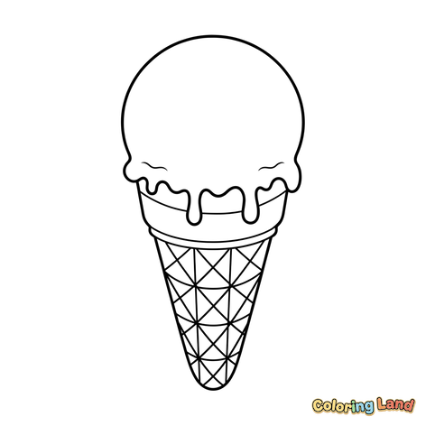 Cono de Helado Derritiéndose