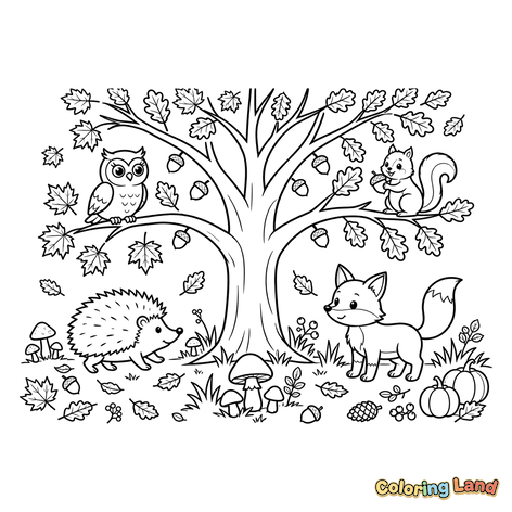 Autumn Forest Friends