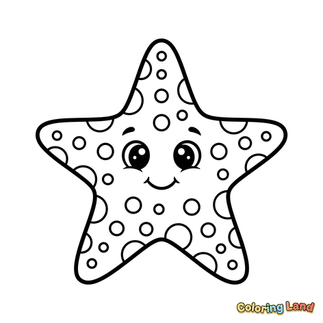 Bintang Laut Polkadot yang Imut