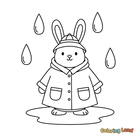 Lapin Mignon en Imperméable