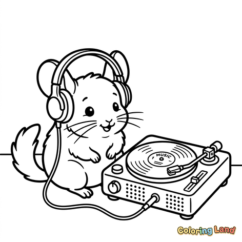 DJ Hamster with Turntable