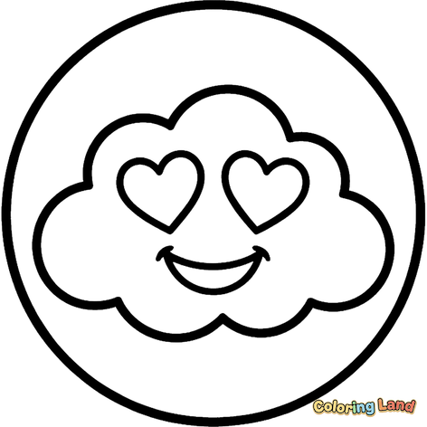 Liefdevolle Wolk-Emoji
