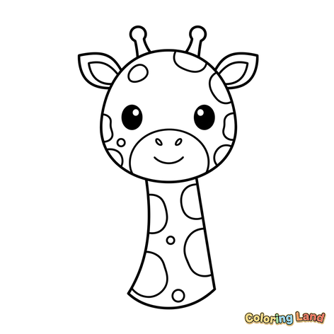 Cute Baby Giraffe Animal Spots