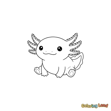 Axolotl Lucu Beristirahat