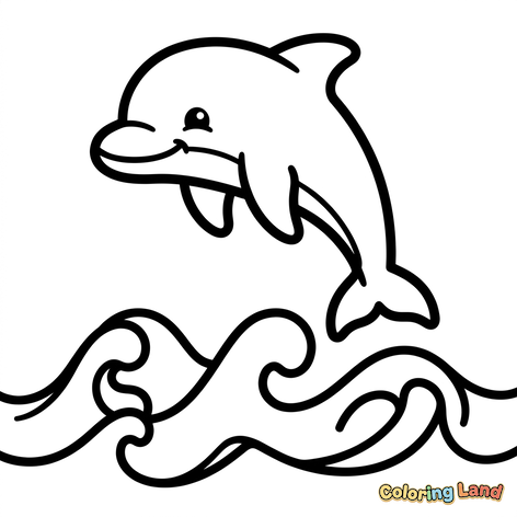 Glad springende delfin