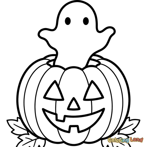 Spöke i en Jack-o'-Lantern