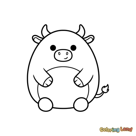 Adorable Vache Assise