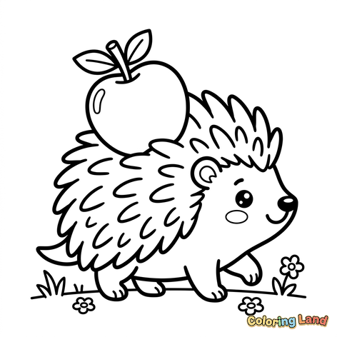 Arici Drăguț cu Măr